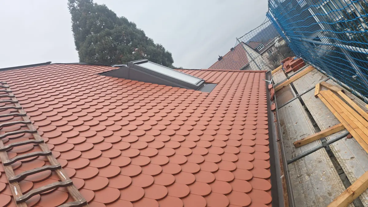 Neueindeckung mit Ziegeln